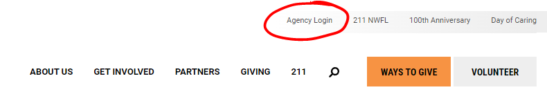 agency login location on uwwf.org website